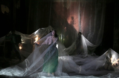 Judith Chemla dans la Traviata photo Pascal Victor Artcomart