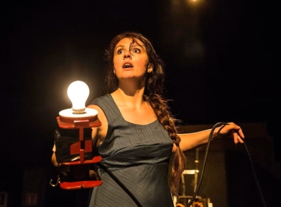 Juliette Rizoud dans La jeanne de Delteil photo Michel Cavalca