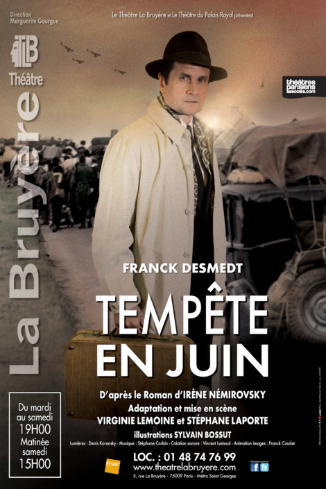 Franck Desmedt dans Tempête en Juin d’après le roman d’Irène Némirosky