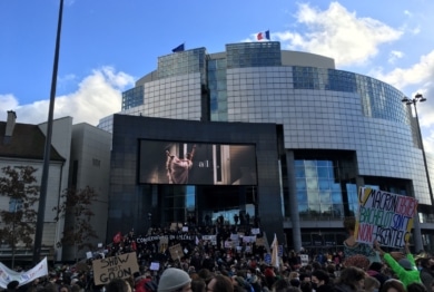 Manifestation 15 décembre place de la Bastille