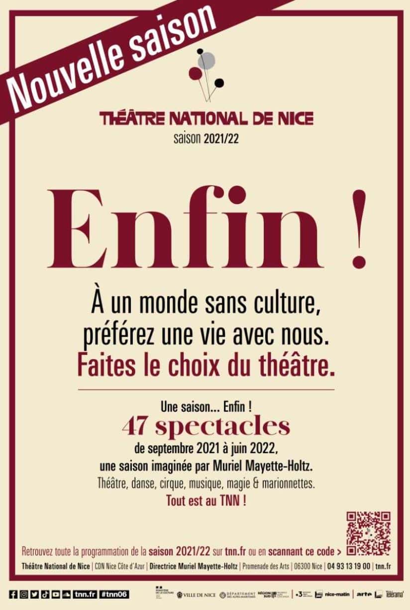 La saison 2021/2022 du Théâtre National de Nice