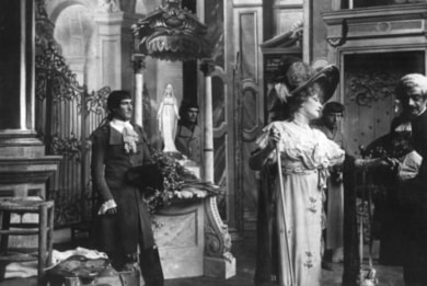 La Tosca de Charles Le Bargy, avec Cécile Sorel © 1909 – collection Fondation Pathé