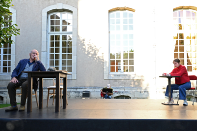 La lecture de Dans le lit de mon père (circonstances obligent) de Magne van den Berg à la Mousson d'été 2024