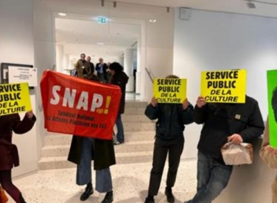 Occupation Ministère de la culture par la CGT Spectacle