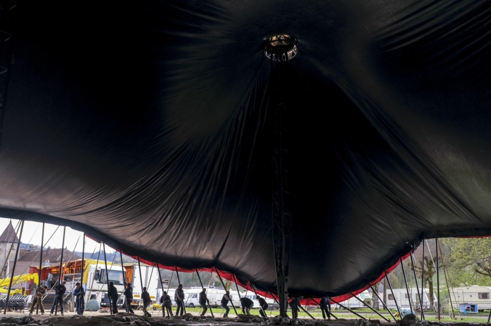 La toile du Cirque Plume