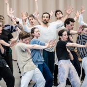 Répétition de Red Carpet Hofesh Shechter avec le ballet de l'Opéra national de Paris photo Julien Benhamou OnP
