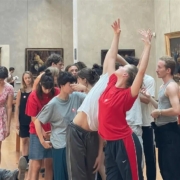 Tout n’est pas visible, tout n’est pas audible de Tânia Carvalho avec les élèves des Conservatoires de Paris et Lyon photo Clara Barbieri