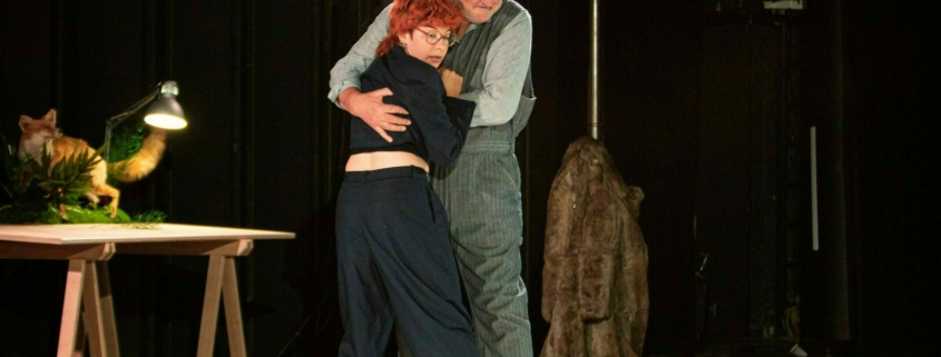 Azénor Duverran-Léjas et Philippe Martz dans Creuser la joie de Marie Levavasseur photo de répétition