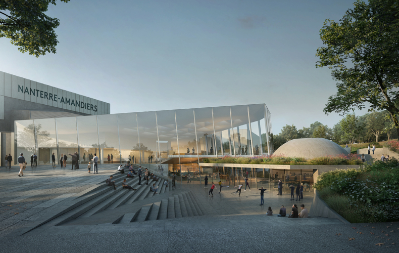 Le Théâtre des Amandiers de Nanterre © Maquette de Snøhetta