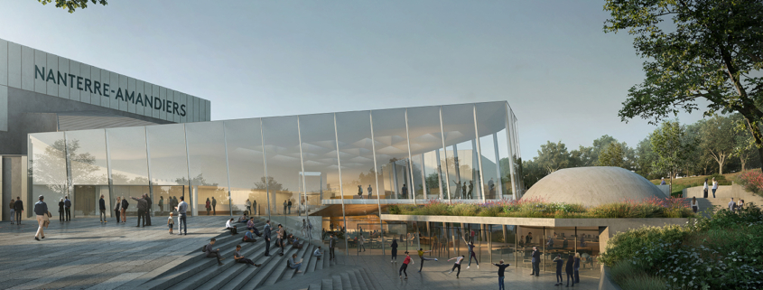 Le Théâtre des Amandiers de Nanterre © Maquette de Snøhetta