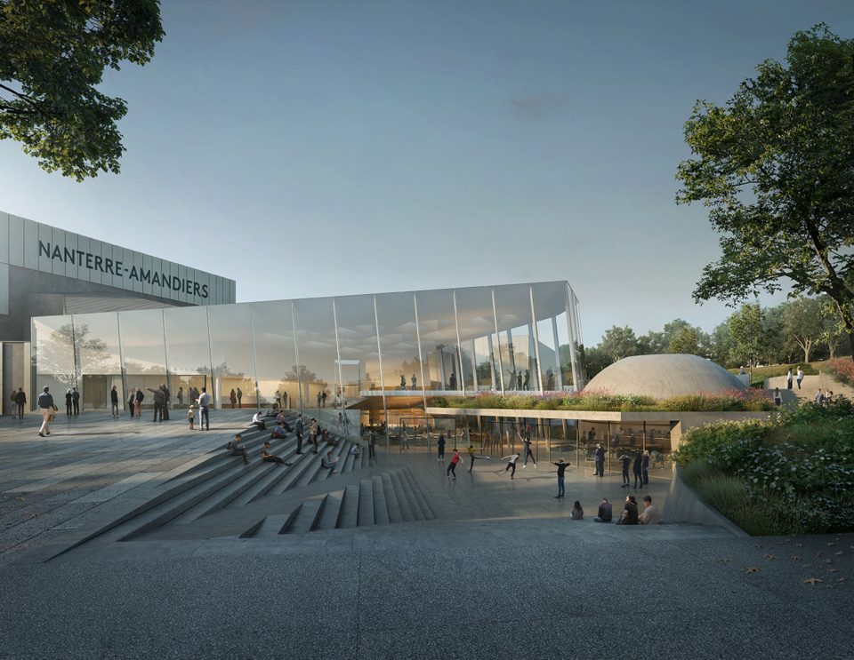 Le Théâtre des Amandiers de Nanterre © Maquette de Snøhetta