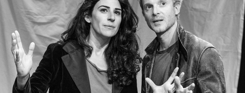 Karyll Elgrichi, Damien Zanoly dans Martin Eden photo de répétition Jacques Grison