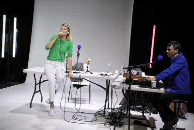 Marie-Sophie Ferdane et Olivier Marguerit dans Barbara (par Barbara) photo Emmanuel Noblet Marie-Sophie Ferdane et Olivier Marguerit dans Barbara (par Barbara) photo Emmanuel Noblet