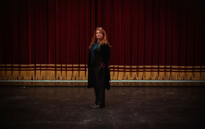 Agnès Jaoui sur la scène du Théâtre National du Capitole