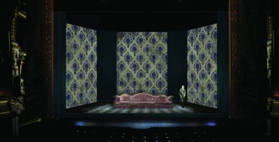 Les femmes savantes Emma Dante signe son premier Molière avec la troupe de la Comédie-Française maquette du décor Enessa Sannino coll Comédie-Francaise