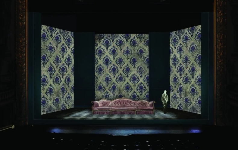 Les femmes savantes Emma Dante signe son premier Molière avec la troupe de la Comédie-Française maquette du décor Enessa Sannino coll Comédie-Francaise