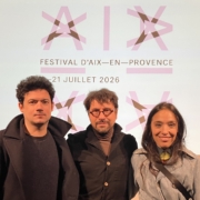 Clément Cogitore, Francesco Filidei et Valentina Carrasco photo Stéphane Capron