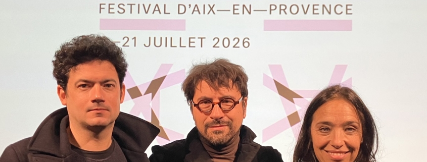 Clément Cogitore, Francesco Filidei et Valentina Carrasco photo Stéphane Capron