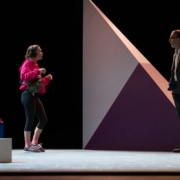 Inès Valarcher et Robin Renucci dans La Leçon photo de répétition © Clément Vial