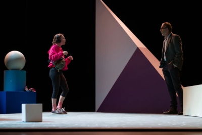 Inès Valarcher et Robin Renucci dans La Leçon photo de répétition © Clément Vial