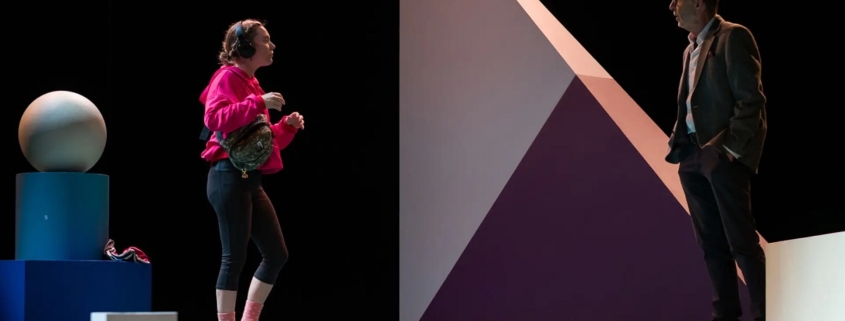 Inès Valarcher et Robin Renucci dans La Leçon photo de répétition © Clément Vial