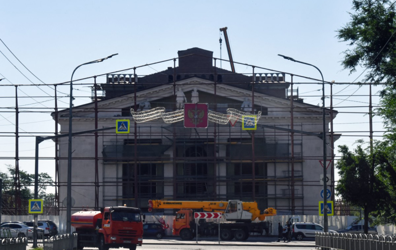 Le théâtre de Marioupol photo Olga Maltsea AFP
