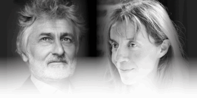 François Cervantes et Catherine Germain dans Le clown comme un poète