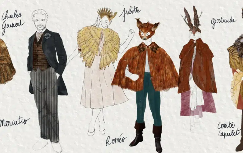 Johanna Boyé met en scène Roméo et Juliette d’après Charles Gounod Dessins des costumes Johanna Boyé met en scène Roméo et Juliette d’après Charles Gounod Dessins des costumes © Marion Rebmann