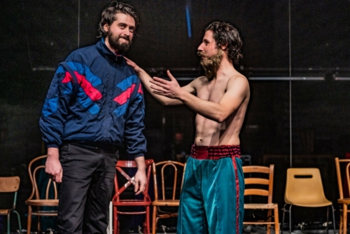 Sylvain Sounier et Maxime Kerzanet créent J'ai dans la tête un sac de frappe à L'Échangeur