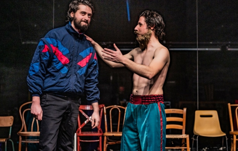 Sylvain Sounier et Maxime Kerzanet créent J'ai dans la tête un sac de frappe à L'Échangeur