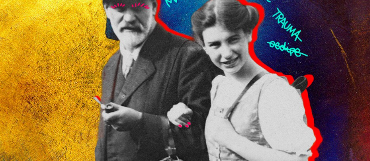 Hervé Dubourjal et Moana Ferré dans Freud, dernier combat
