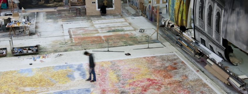 L'atelier de peinture de l'Opéra Bastille