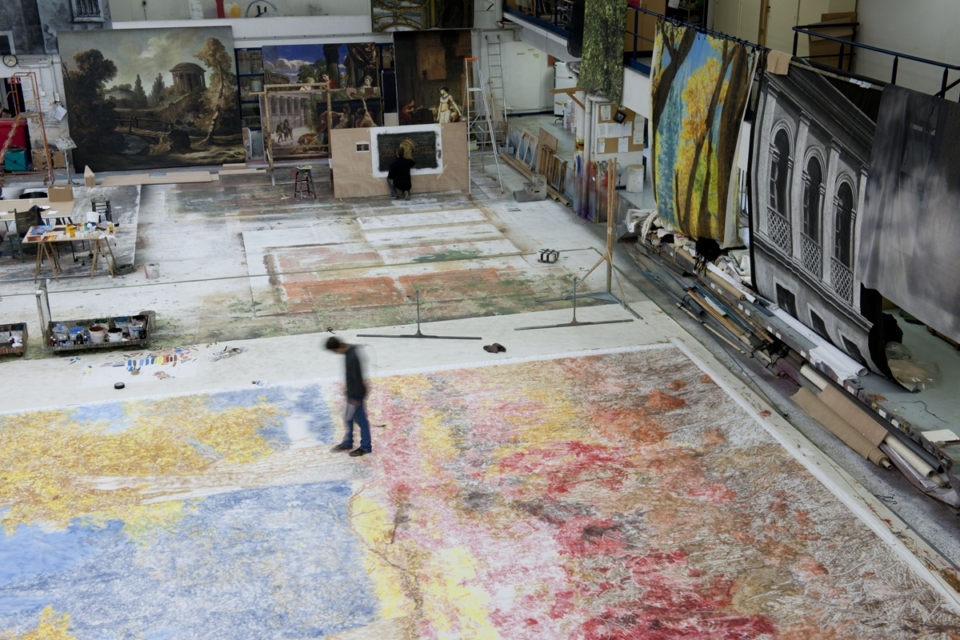 L'atelier de peinture de l'Opéra Bastille