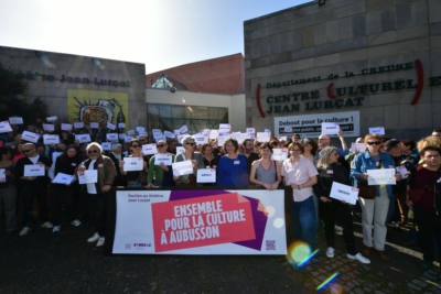 Le monde de la culture se mobilise pour la Scène nationale d'Aubusson photo Pascal Lachenaud AFP
