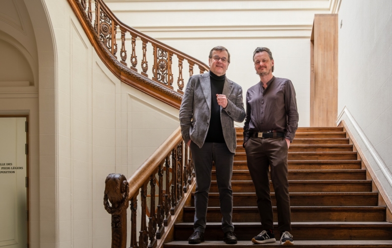 Willy Demeyer, Président du Théâtre de Liège et Michael De Cock, nouveau directeur général et artistique