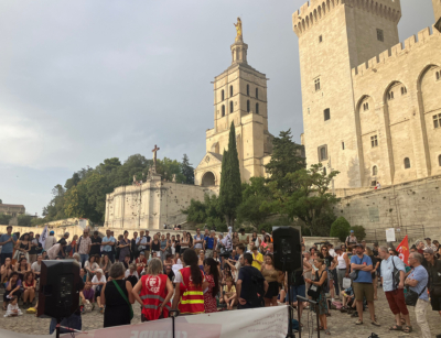 Agora syndicale au Festival d'Avignon photo Stéphane Capron
