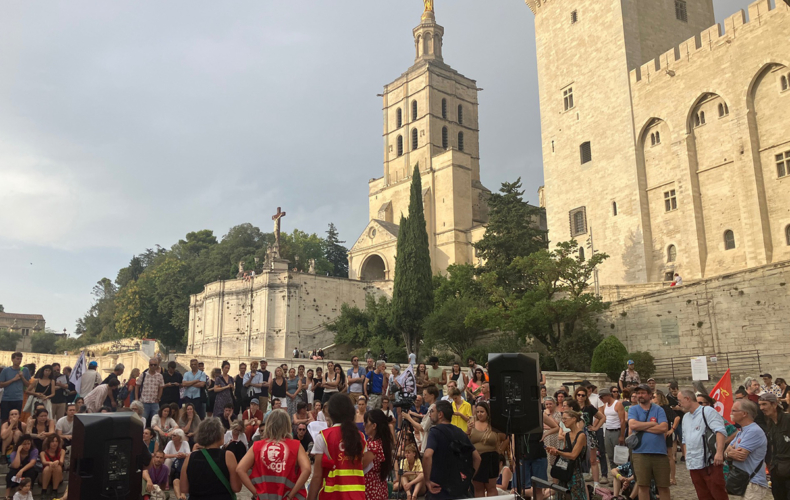 Agora syndicale au Festival d'Avignon photo Stéphane Capron