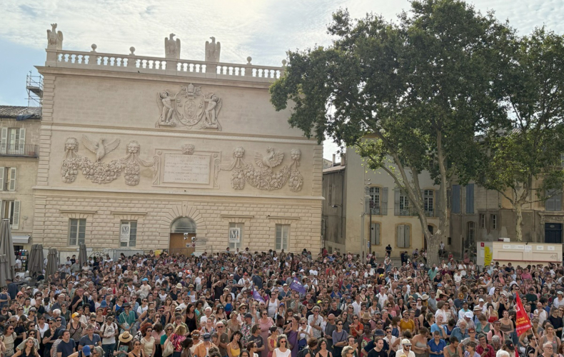 Manifestation Inter Syndicale Avignon photo 13 juillet