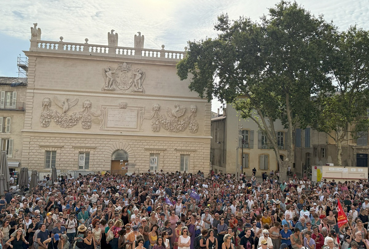Manifestation Inter Syndicale Avignon photo 13 juillet