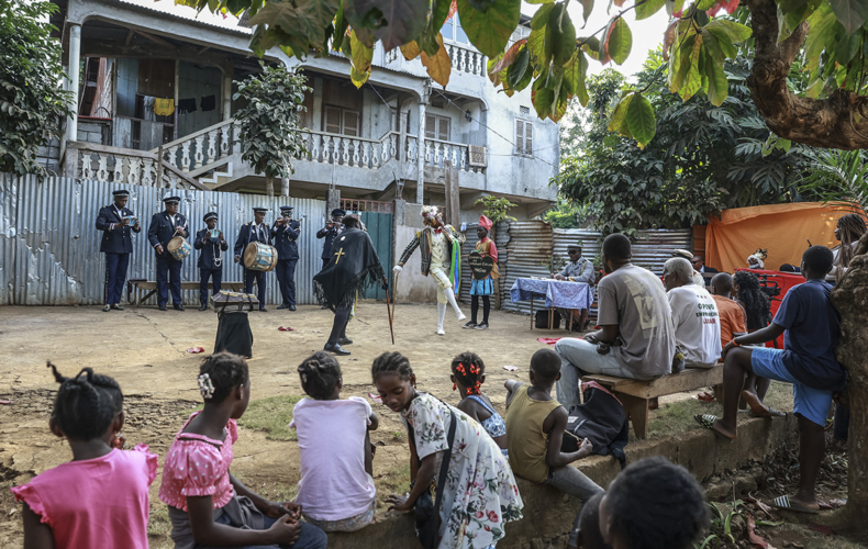 La tradition du Tchiloli à Sao Tomé-et-Principe photo AFP Daniel Beloumou