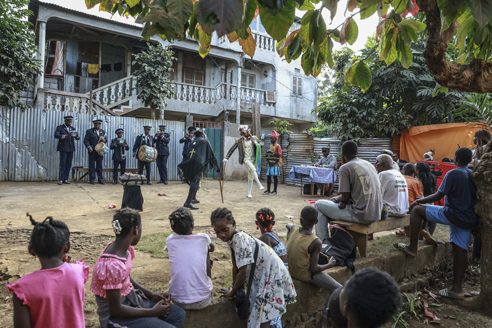 La tradition du Tchiloli à Sao Tomé-et-Principe photo AFP Daniel Beloumou