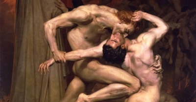 Lukas Dana, Erwan Tarlet dans Ring détail de Dante et Virgile aux Enfers, William-Adolphe Bouguereau